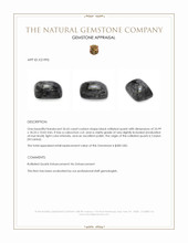 35.65 Ct. Cabochon Rutilated Quartz from Ceylon (Sri Lanka) Appraisal