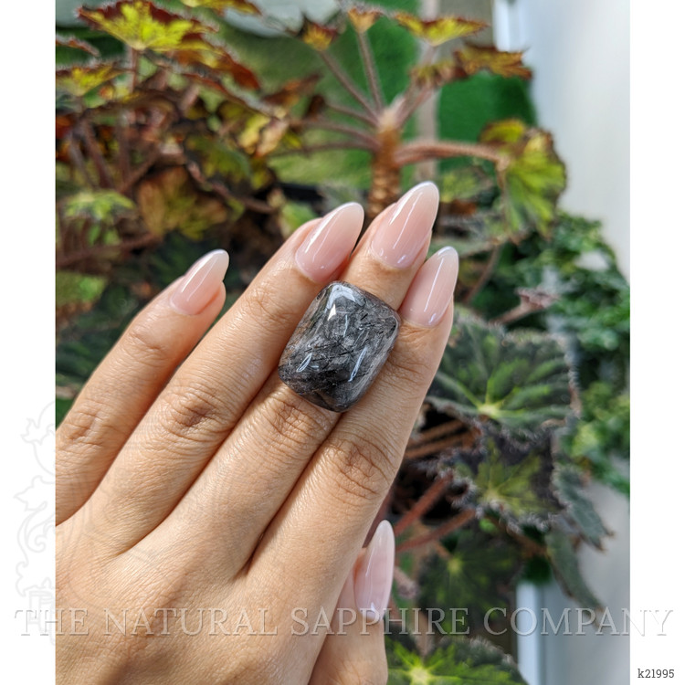 35.65 Ct. Cabochon Rutilated Quartz from Ceylon (Sri Lanka)