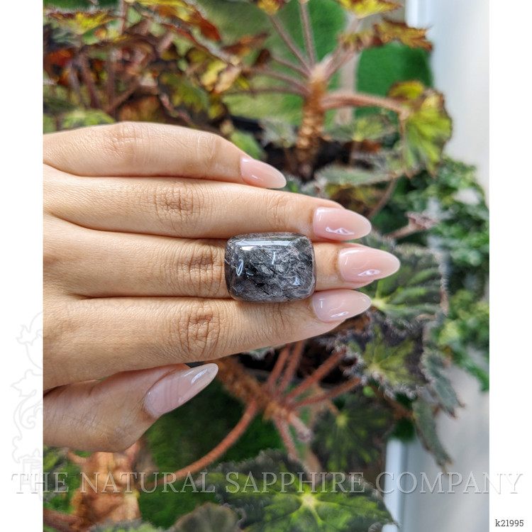 35.65 Ct. Cabochon Rutilated Quartz from Ceylon (Sri Lanka)