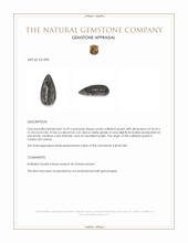 16.29 Ct. Cabochon Rutilated Quartz from Ceylon (Sri Lanka) Appraisal