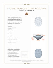 1.51 Ct. Zircon from Ceylon (Sri Lanka) 3 D Scan Report