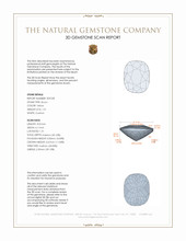 1.51 Ct. Zircon from Ceylon (Sri Lanka) 3 D Scan Report