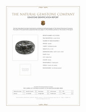 41.03 Ct. Cabochon Rutilated Quartz from Ceylon (Sri Lanka) Scan Report