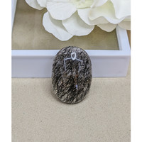 41.03 Ct. Cabochon Rutilated Quartz from Ceylon (Sri Lanka) Life Style