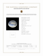 2.97 Ct. White Cabochon Moonstone from Ceylon (Sri Lanka) Scan Report