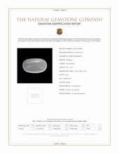 4.05 Ct. White Cabochon Moonstone from Ceylon (Sri Lanka) Scan Report