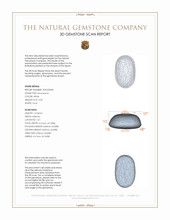 4.05 Ct. Cabochon Moonstone from Ceylon (Sri Lanka) 3 D Scan Report