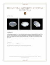 2.29 Ct. Cabochon Moonstone from Ceylon (Sri Lanka) Appraisal