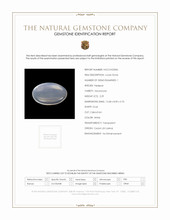 2.29 Ct. White Cabochon Moonstone from Ceylon (Sri Lanka) Scan Report