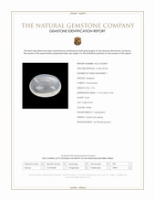 3.76 Ct. White Cabochon Moonstone from Ceylon (Sri Lanka) Scan Report