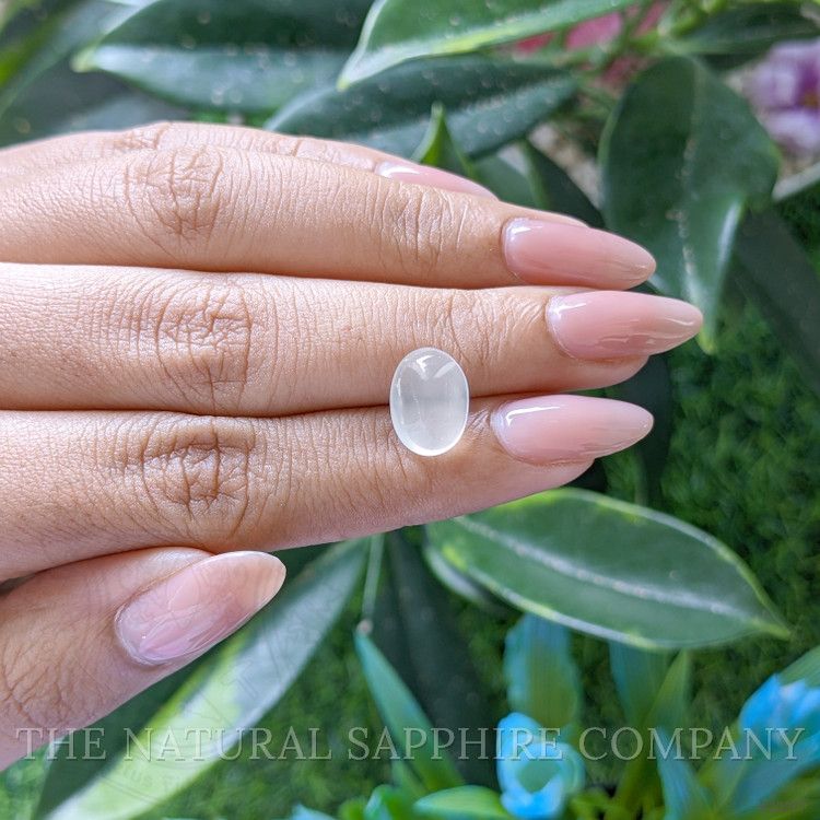 3.76 Ct. White Cabochon Moonstone from Ceylon (Sri Lanka)