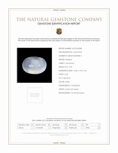 3.93 Ct. White Cabochon Moonstone from Ceylon (Sri Lanka) Scan Report