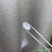 3.72 Ct. White Cabochon Moonstone from Ceylon (Sri Lanka) Life Style