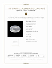 3.69 Ct. White Cabochon Moonstone from Ceylon (Sri Lanka) Scan Report