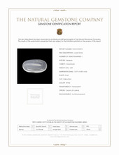 4.83 Ct. White Cabochon Moonstone from Ceylon (Sri Lanka) Scan Report