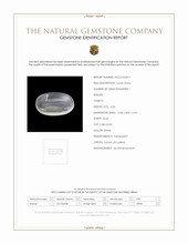 4.04 Ct. White Cabochon Moonstone from Ceylon (Sri Lanka) Scan Report