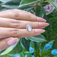 3.93 Ct. Cabochon Moonstone from Ceylon (Sri Lanka) Life Style