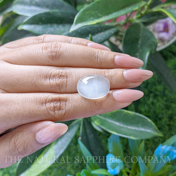 12.09 Ct. White Cabochon Moonstone from Ceylon (Sri Lanka)