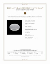 16.05 Ct. White Cabochon Moonstone from Ceylon (Sri Lanka) Scan Report
