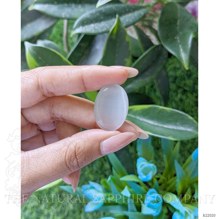 16.05 Ct. White Cabochon Moonstone from Ceylon (Sri Lanka)
