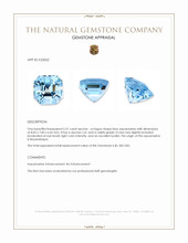 2.51 Ct. Blue Aquamarine from Mozambique Appraisal