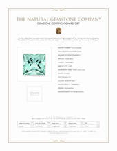 0.39 Ct. Greenish Blue Tourmaline from Afghanistan Scan Report