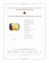 4.51 Ct. Bi Color Ametrine from Ceylon (Sri Lanka) Scan Report