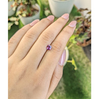 0.88 Ct. Rhodolite Garnet from Ceylon (Sri Lanka) Life Style