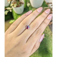 1.29 Ct. Rhodolite Garnet from Ceylon (Sri Lanka) Life Style