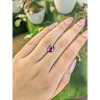 2.01 Ct. Rhodolite Garnet from Ceylon (Sri Lanka) Life Style