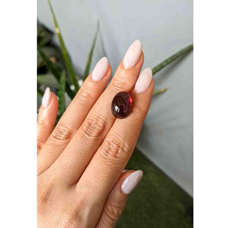 12.54 Ct. Cabochon Rubellite Tourmaline from Brazil