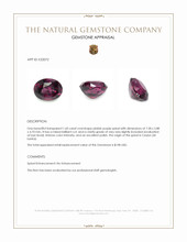 1.60 Ct. Spinel from Ceylon (Sri Lanka) Appraisal