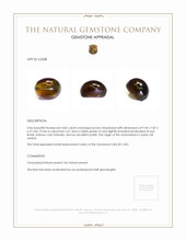 4.85 Ct. Cabochon Chrysoberyl from Ceylon (Sri Lanka) Appraisal
