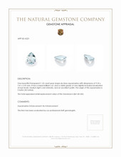 1.35 Ct. Aquamarine from Ceylon (Sri Lanka) Appraisal