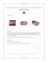 32.38 Ct. Tourmaline from Mozambique Appraisal