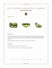 0.81 Ct. Green Demantoid Garnet from Namibia Appraisal