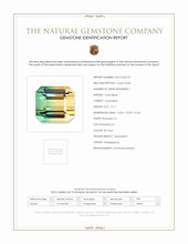 15.17 Ct. Bi Color Tourmaline from Madagascar Scan Report