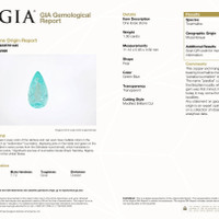 1.36 Ct. Paraiba Tourmaline from Mozambique Scan Report