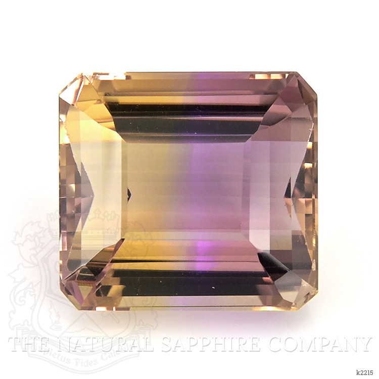 Solitaire Ametrine Ring 21.99 Ct., 14K Rose Gold