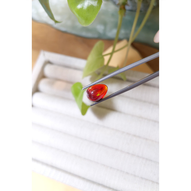 2.45 Ct. Cabochon Fire Opal from Mexico