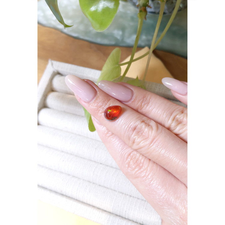 2.45 Ct. Cabochon Fire Opal from Mexico