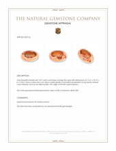 5.87 Ct. Cabochon Fire Opal from Mexico Appraisal