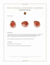 32.41 Ct. Orange Cabochon Fire Opal from Mexico Appraisal