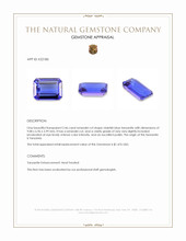 2.46 Ct. Violetish Blue Tanzanite from Tanzania Appraisal