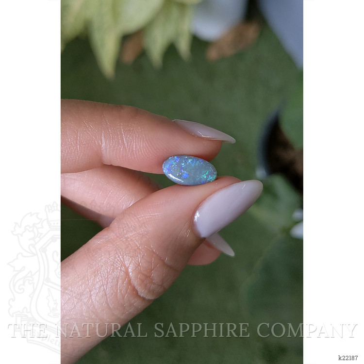 1.45 Ct. Cabochon Black Opal from Australia