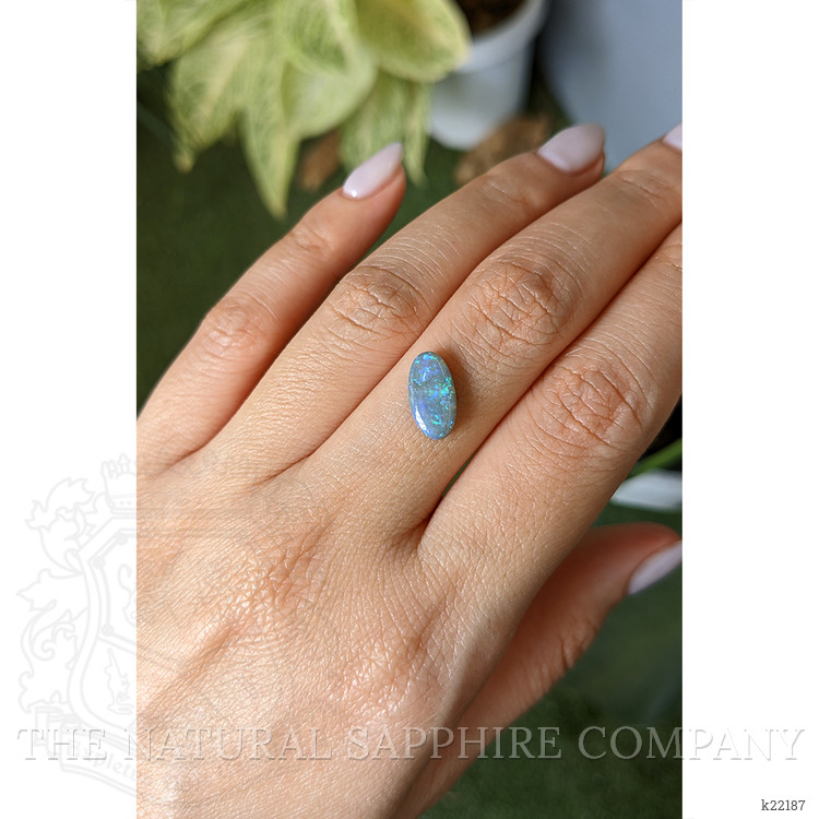 1.45 Ct. Cabochon Black Opal from Australia