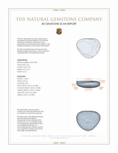 0.93 Ct. Cabochon Black Opal from Australia 3 D Scan Report