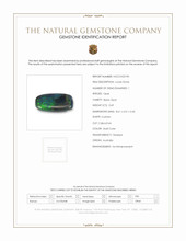 0.69 Ct. Multi Color Cabochon Black Opal (Dark Opal) from Australia Scan Report