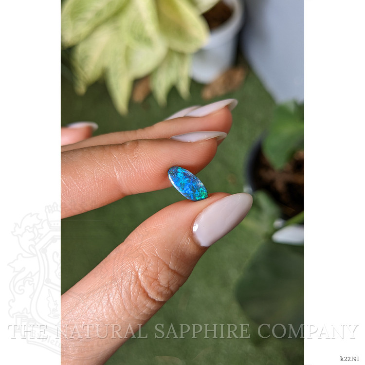 0.90 Ct. Cabochon Black Opal from Australia