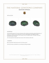 0.93 Ct. Multi Color Cabochon Black Opal (Dark Opal) from Australia Appraisal